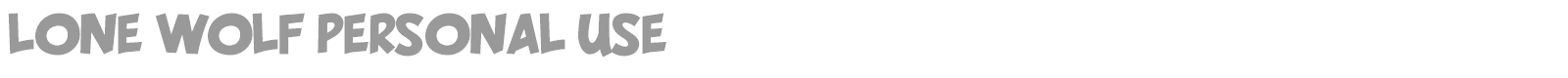 Lone Wolf font preview